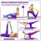 COFOF Resistance Bands, 1.8m/5.9ft Exercise Band with 4 Resistance Levels