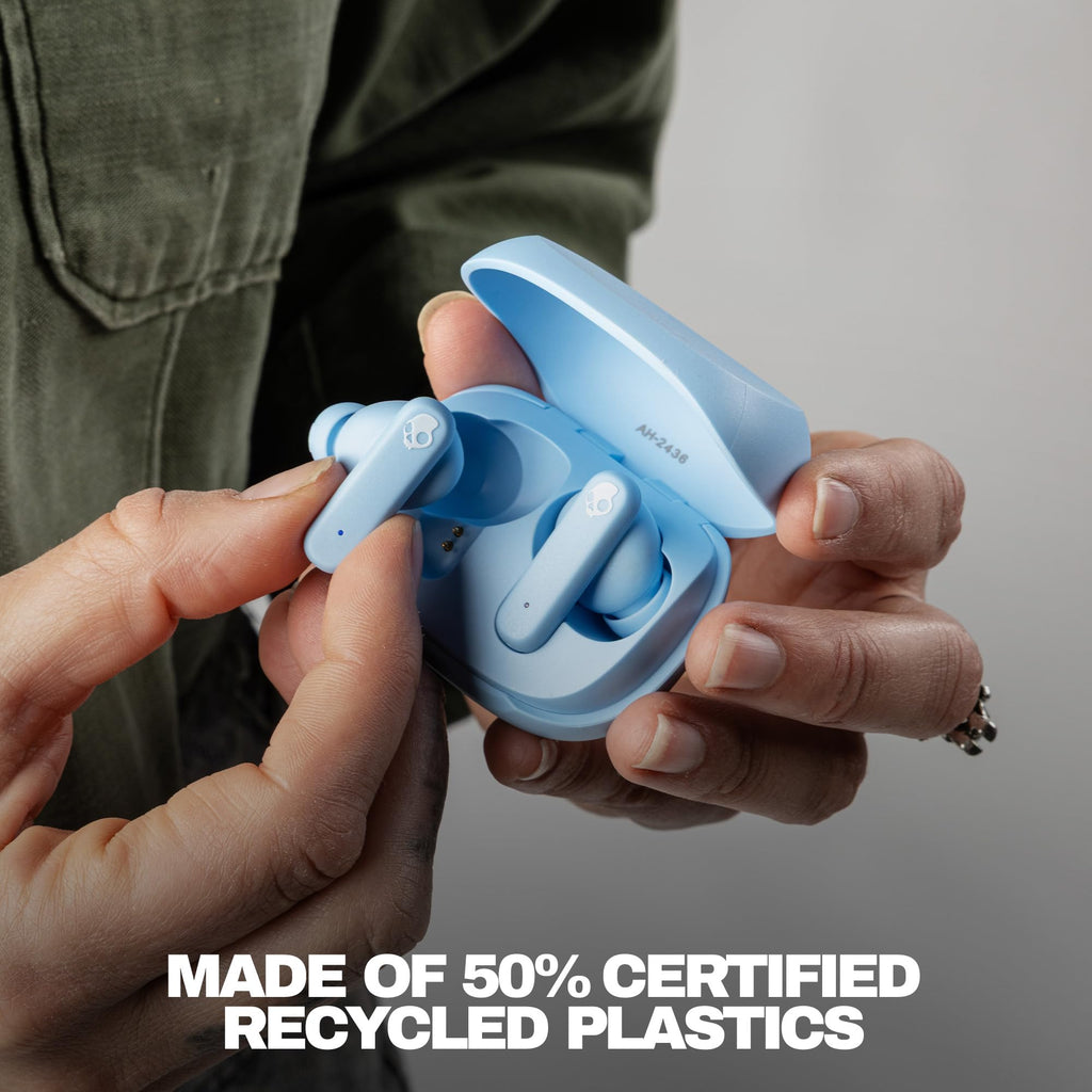 Skullcandy Smokin’ Buds Wireless Noise Isolating Earbuds - Preppy Sage