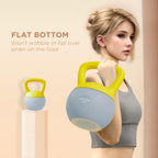 SPORTNOW 4/6/8/10/12kg Soft Kettlebell with Non Slip Handle Grey