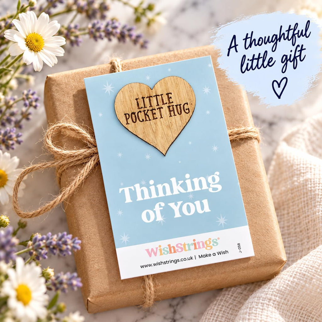 WishStrings Pocket Hug, Little Hug Gifts, Thinking of You Card