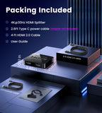 avedio links 4K@60Hz HDMI Splitter 1 in 2 out, Mirror Same Screen Only
