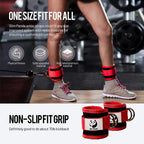 Slim Panda Ankle Straps for Cable Machines, Cable Kickback Ankle Cuffs
