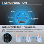 ICEPURE Nugget Ice Makers Countertop with App, Portable Ice Machine