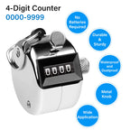 tally counter, 4-digit clicker counter, Metal hand tally counters clicker for counting, golf scoring