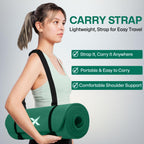 XN8 Sports Yoga Mat 10mm & 15mm Thick NBR Exercise Mat with Carry Strap