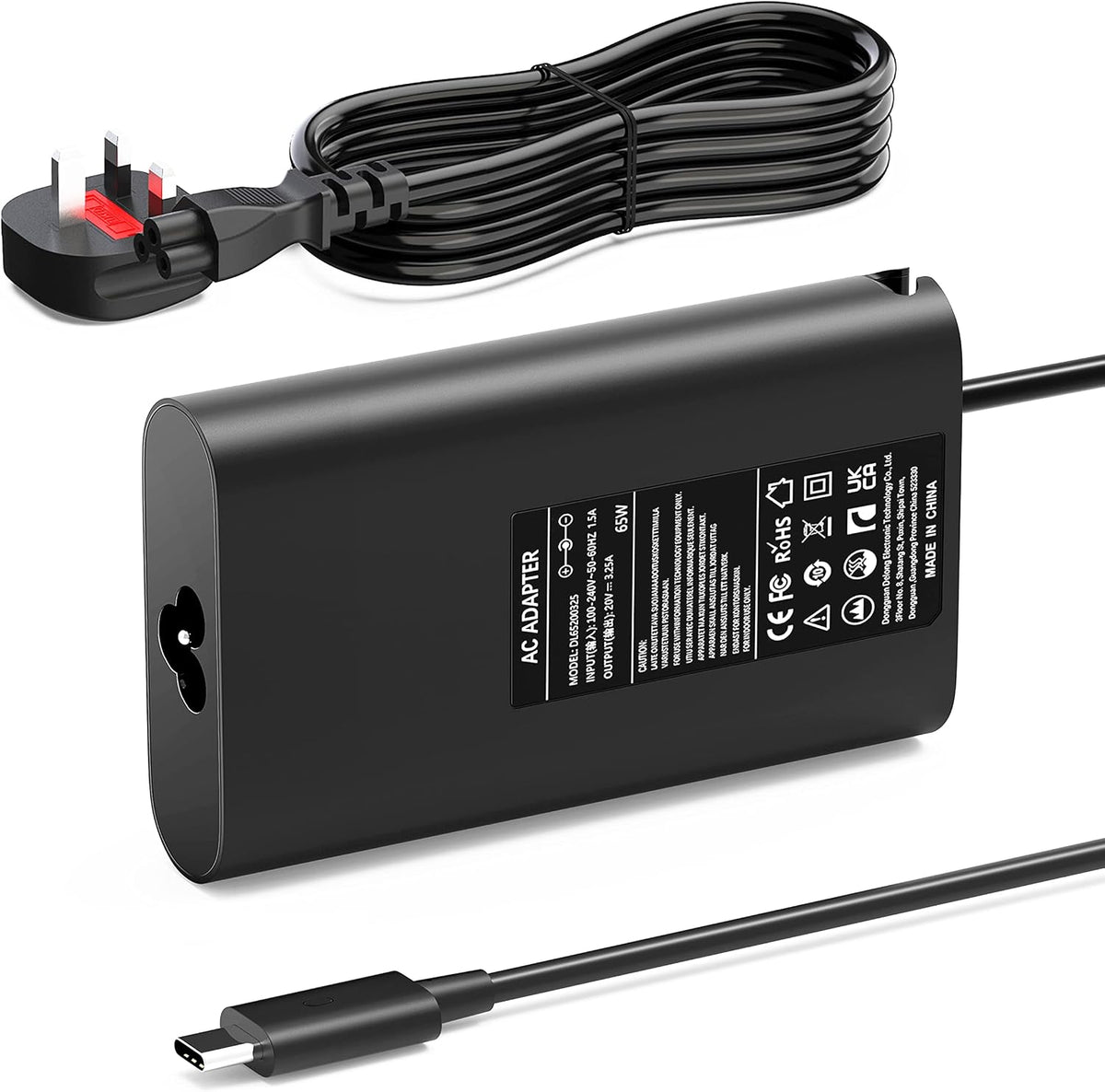 65W USB C Laptop Charger Compatible with HP Spectre Elitebook Chromebook