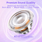 Candy Bila Wired Kids Headphones for School, Over-Ear for Boys Girls
