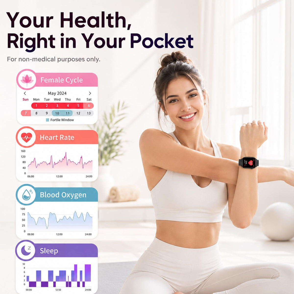 Smart Watch for Women, Bluetooth Answer/Make Calls, 1.83"HD Screen