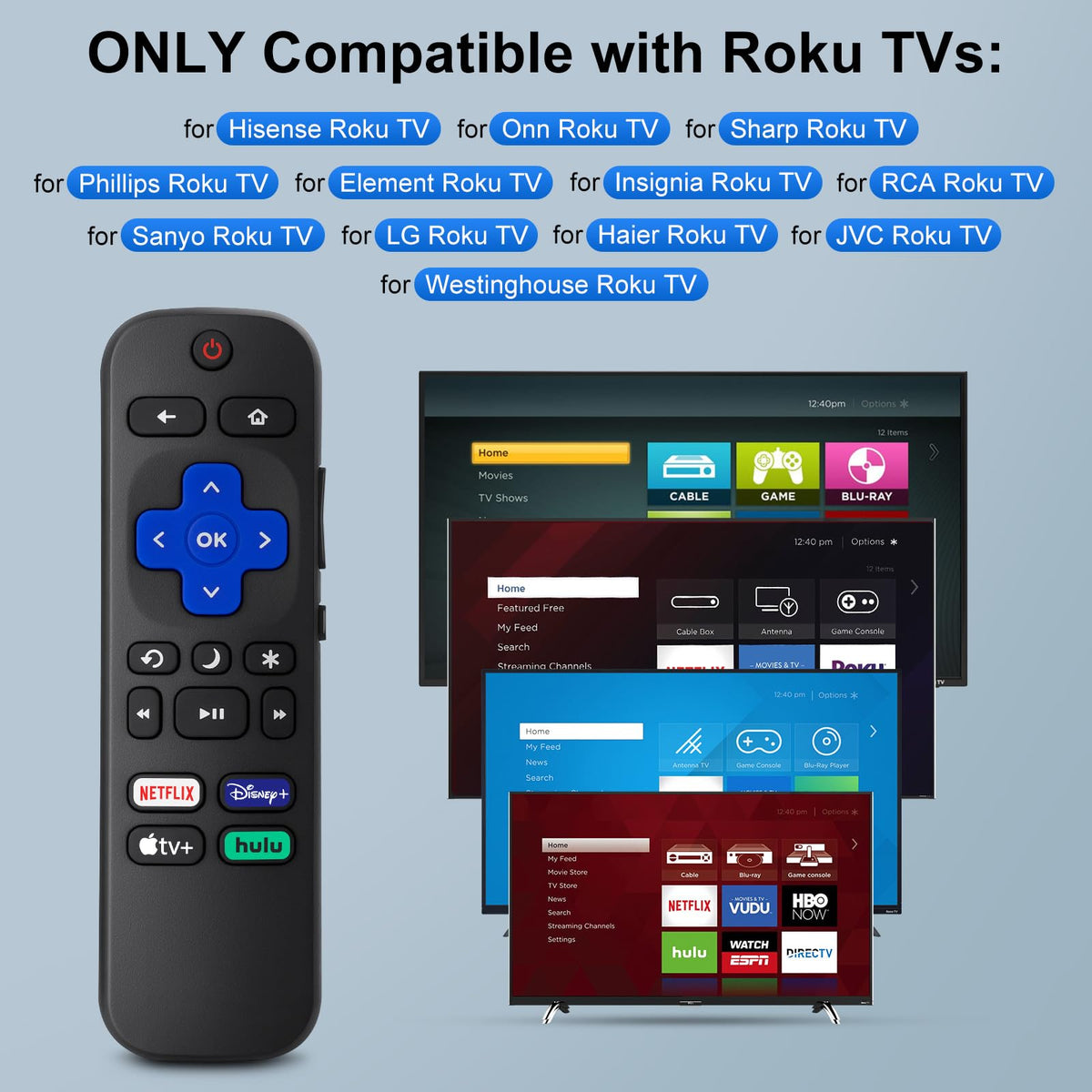 Universal for Hisense TV Remote Replacement