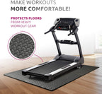 Exercise Foam Mat - Anti fatigue Protective Interlocking Puzzle EVA Floor Tiles with Edges - Gym Flooring Mats - Non slip Rubber Cushion for Underlay (Black, 4 Tiles (16 Square Feet))