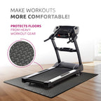 Exercise Foam Mat - Anti fatigue Protective Interlocking Puzzle EVA Floor Tiles with Edges - Gym Flooring Mats - Non slip Rubber Cushion for Underlay (Black, 4 Tiles (16 Square Feet))