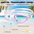 Winline Adult Swimming Goggles,Open Water Goggles Swimming Anti Fog UV Protection No Leakage Clear Vision Easy to Adjust for Adults Men Women Teenagers