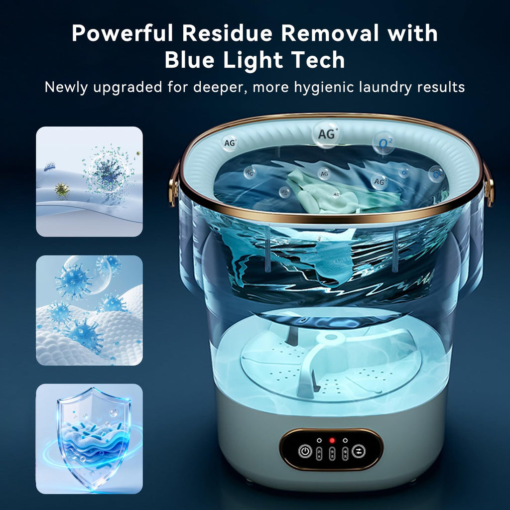 Portable Foldable Washing Machine -20l Mini Washer For Deep Cleaning