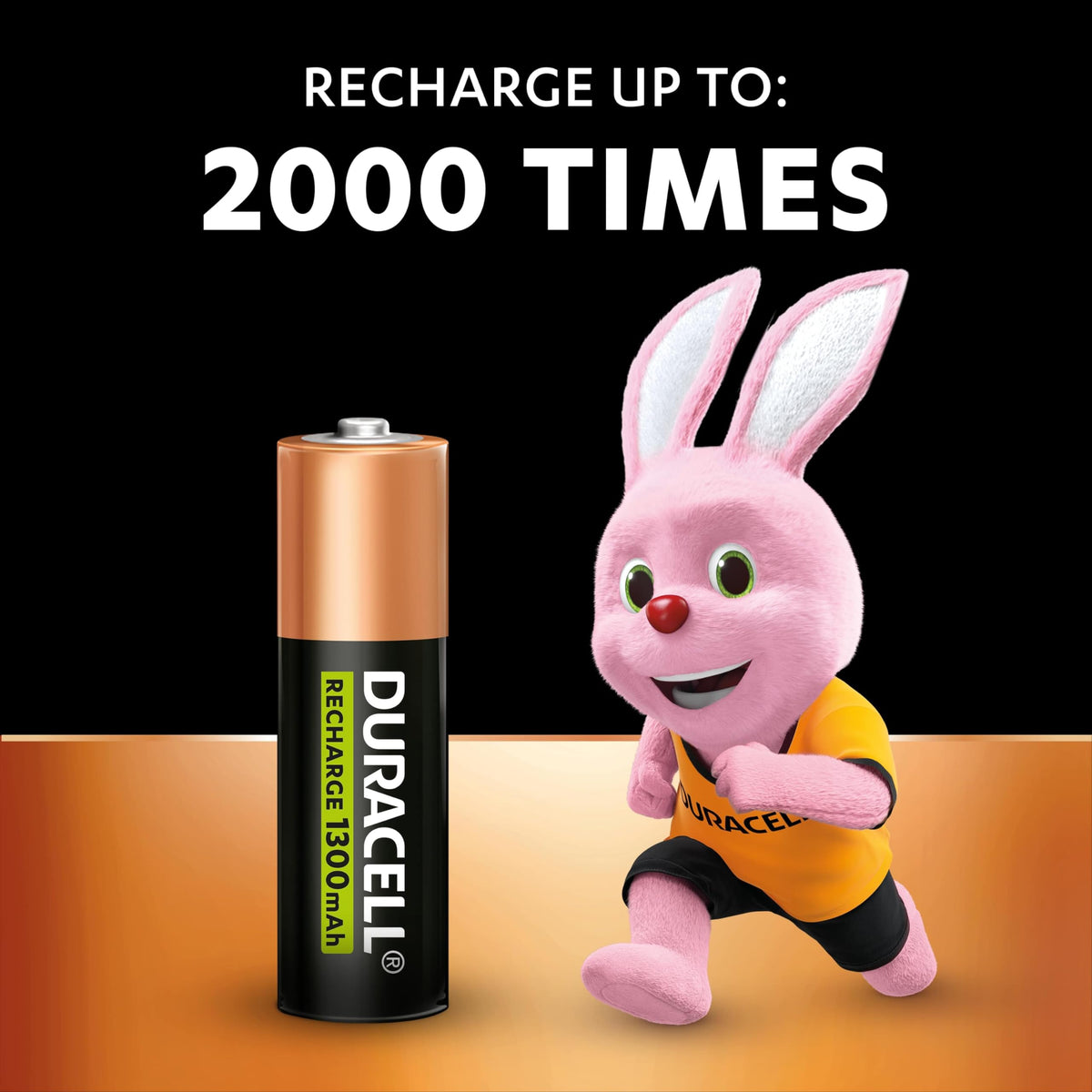 DURACELL AA Rechargeable Batteries (4 Pack) 1.2V, 2500 mAh NiMH