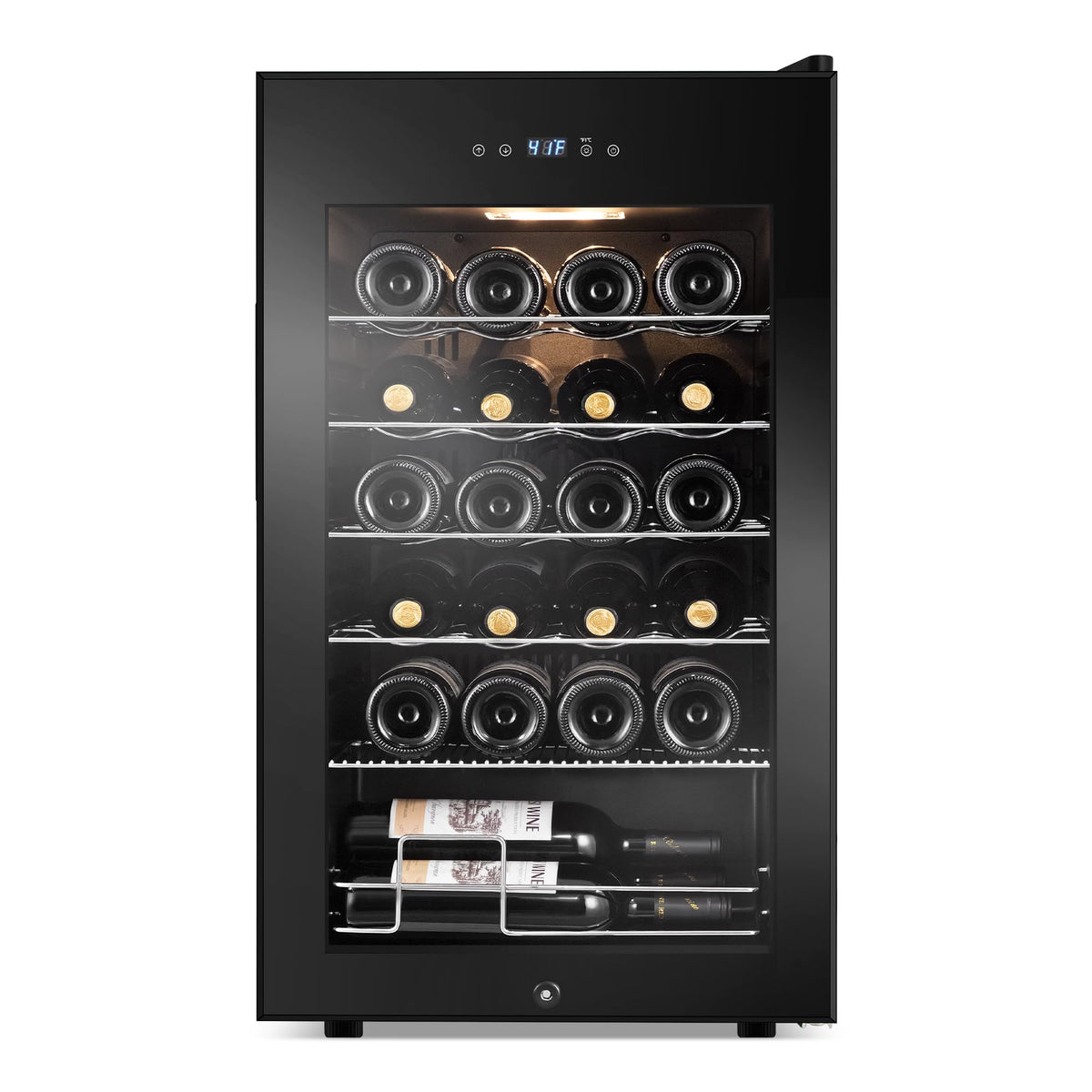 Commercial Cake Display Refrigerator, 78L Countertop Glass Cooler with LED Light, 32-53.6°F Digital Thermostat, Frost-Free Pastry Showcase for 11" Cake, Tempered Glass & Rear Door for Bakery/Cafe/Home