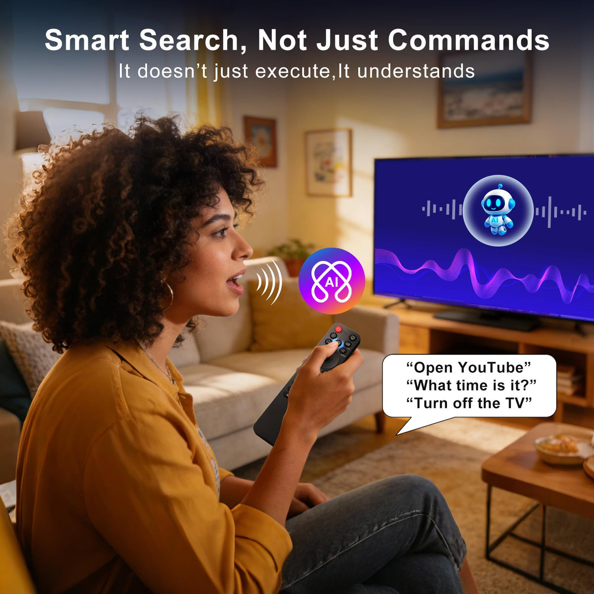 Voice Remote for Samsung Smart TV QLED UHD Frame Curved Solar 4K 8K Q60 Q70 Q80 Q90 8 Series 9 Series TU8000 AU8000 CU7000 CU8000 DU7200 DU8000 Voice Remote Control Replacement