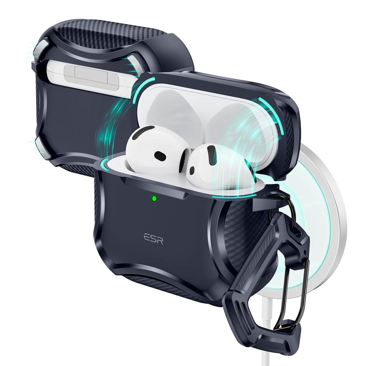 ESR for AirPods Pro 2 Case, Compatible with MagSafe, Navy Blue
