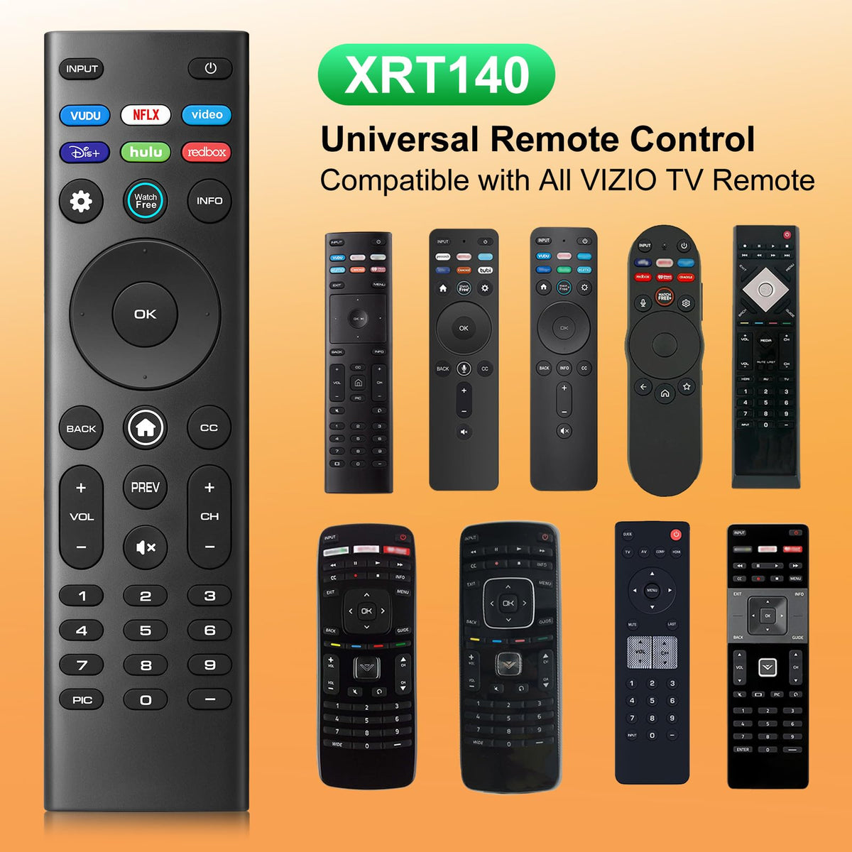 【Pack of 2】 New Universal Remote for All Samsung TV Remote, Replacement Compatible for All Samsung Smart TV, LED, LCD, HDTV, 3D, Series TV