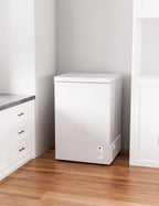 7.0 Cu Ft Chest Freezer - Energy Saving Quiet Top Open Door Mini Freezer Adjustable 6 Thermostat - Compact Small Deep Freezer w/Removable Basket and Defrost Water Drain for Home/Apartment/Garage
