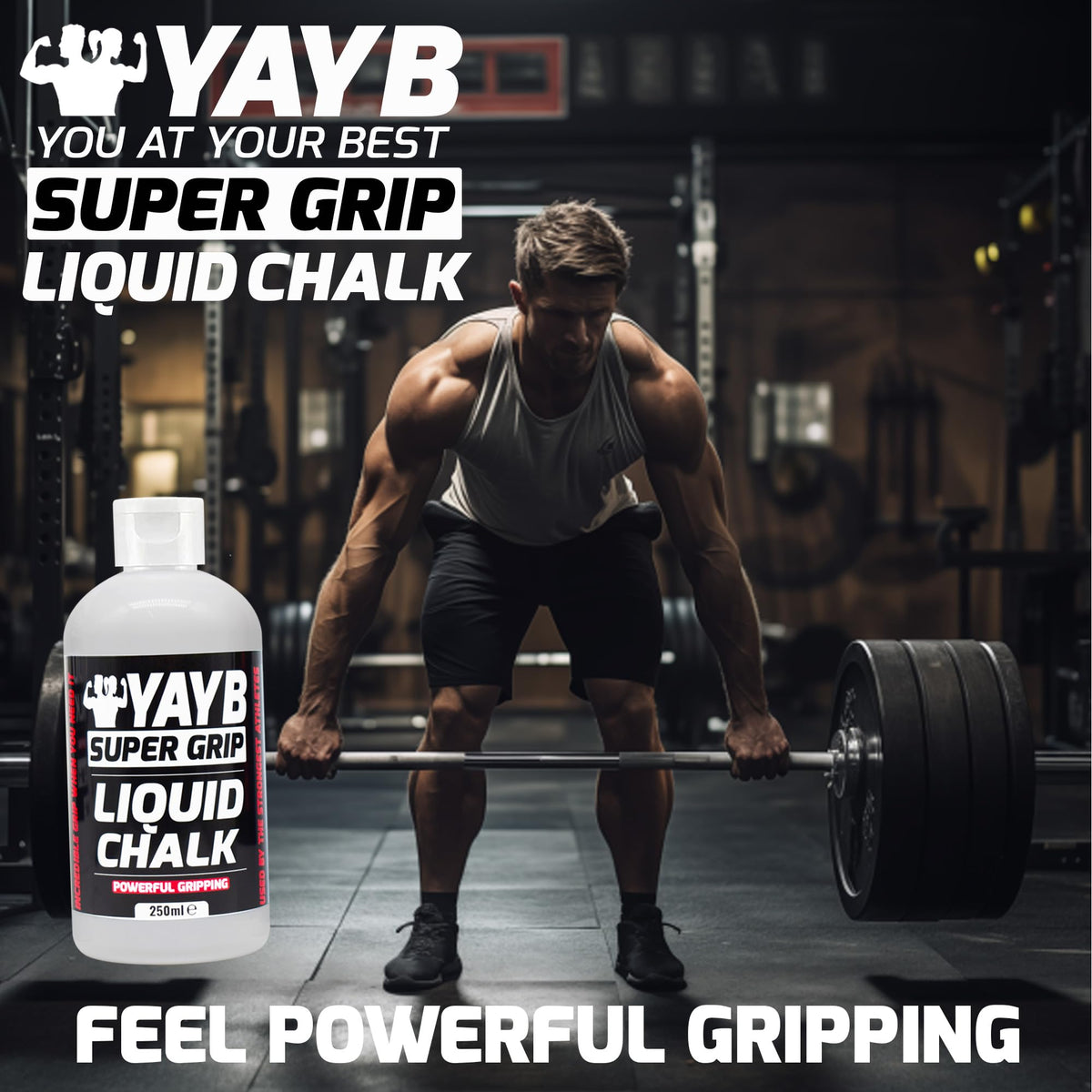 YAYB LIQUID CHALK | Powerful Grip Formula | Sweat-Free Hands | Sports Chalk | Weight Lifting | Rock Climbing | Power Lifting | Weight lifting | Bodybuilding
