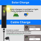 SolarCell Replacement for Samsung TV Remote 2026-2019, Solar Powered, Fast Self-Charging Samsung Smart TV Remote Control, USB-C Rechargeable, Universal, Voice Search, Bluetooth, 2-Year Warranty