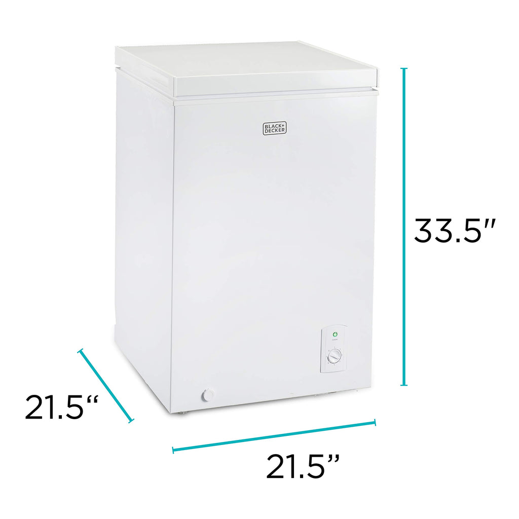 BLACK+DECKER 2.0 Cu. Ft. Compact Chest Freezer, BCFK206, White