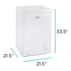 BLACK+DECKER 2.0 Cu. Ft. Compact Chest Freezer, BCFK206, White