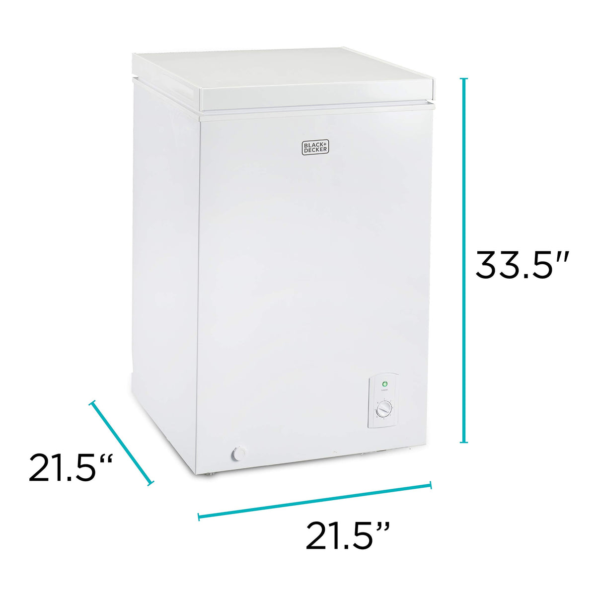 BLACK+DECKER 2.0 Cu. Ft. Compact Chest Freezer, BCFK206, White
