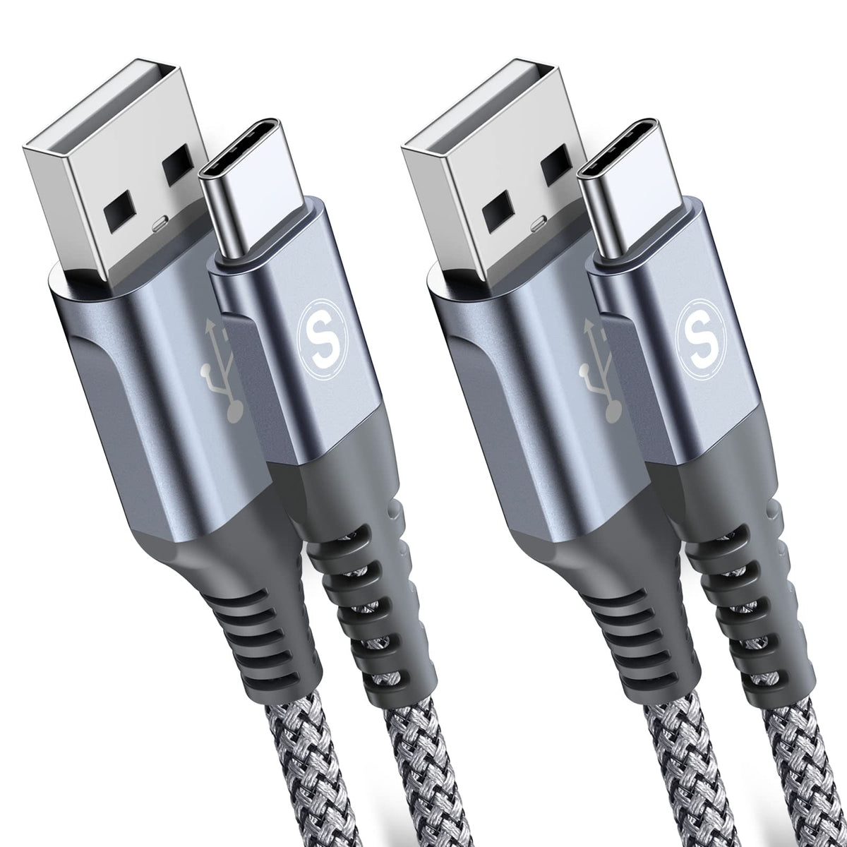 2-Pack 1M USB C Cable 3.1A Fast Car Charger Cable Compatible for iPhone 17 air 16 15 Plus Pro Max, Samsung Flip/Fold 7 6 5 4 3 S26 S25 S24 S10 S20 S21 S22 S23 A16/15/14/13/12 A35/A34 A56/55/54, Pixel