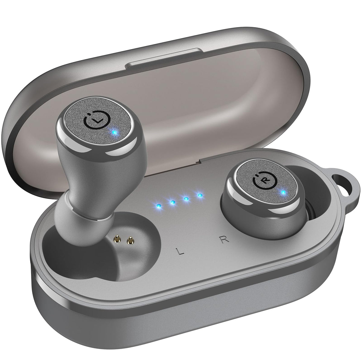TOZO T10 Wireless Earbuds Powerful Bass Stereo Wireless Charging, APP, IPX8