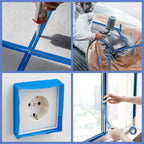 5 Rolls Painters Tape Blue, 36mm x 50m, UV & Heat Resistant