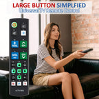 Universal Remote for All Samsung TV Remote, Replacement Compatible with All Samsung LED, LCD, QLED, HDTV, 3D Series Smart TVs (BN59-01259B)