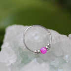Ultra Thin Opal Nose Ring