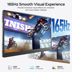 MNN 15.6" FHD 60Hz Portable Monitor USB-C HDMI IPS HDR Gaming Laptop