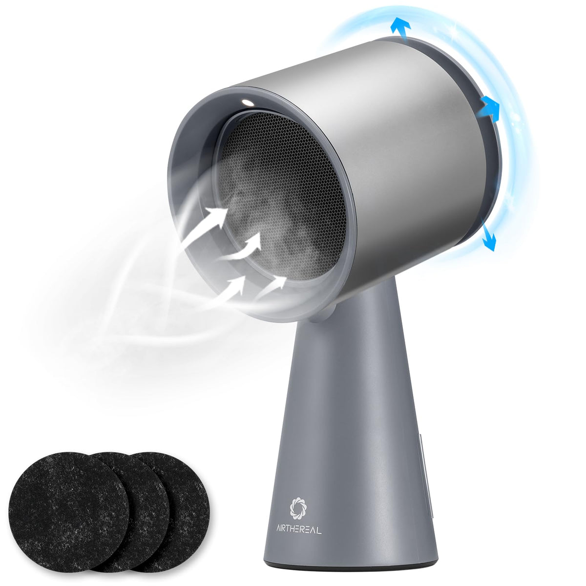 AIRTHEREAL Portable Range Hood with Rechargeable Battery, 3-Speed Suction