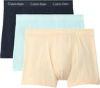Calvin Klein Men’s 3 Pack Trunks with Logo Waistband