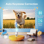 AKIYO O2 Projector Built-in Apps, 1080P Support Auto Keystone WiFi6, 18000L