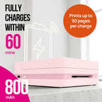 Nelko PP01 Photo Printer, 2x3 Portable Photo Printer, Mini Printer, Purple