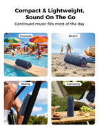 Bluetooth Speaker, 20W HD Sound, Portable Wireless, IPX5 Waterproof, Up to 24H Playtime, TWS Pairing, for Home/Party/Outdoor/Camping/Beach Essentials, Electronic Gadgets, Birthday Gift (Teal)