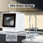 Hermitlux Slim Countertop Portable Dishwasher for Small Spaces