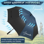 NINEMAX Large Golf Umbrella Windproof Strong 54/62/68 Inch,Extra Big Golf Umbrellas Automatic Open Double Canopy for Gents Women