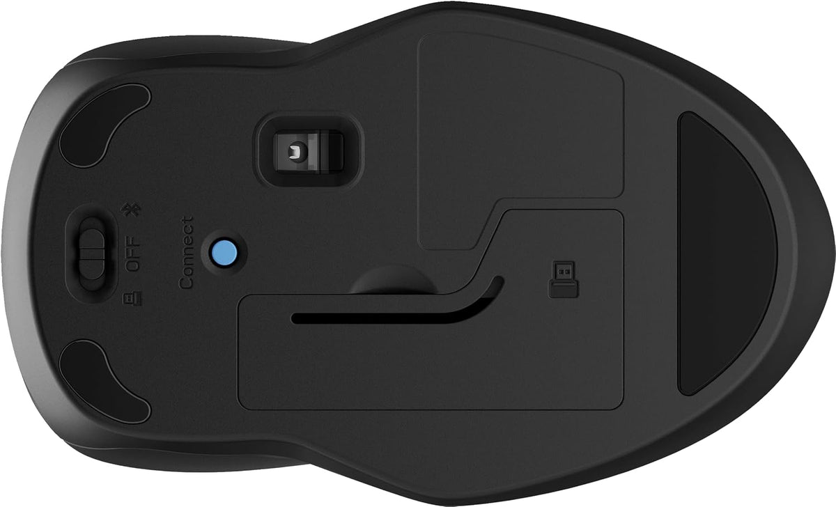 HP 250 Dual Mouse | For Computer or Laptop | Multi-OS & Device Compatibility | Dual-Mode 2.4 GHZ or Bluetooth Connectivity | Multi-Surface Technology | 1 Year Battery Life | Ambidextrous | Black