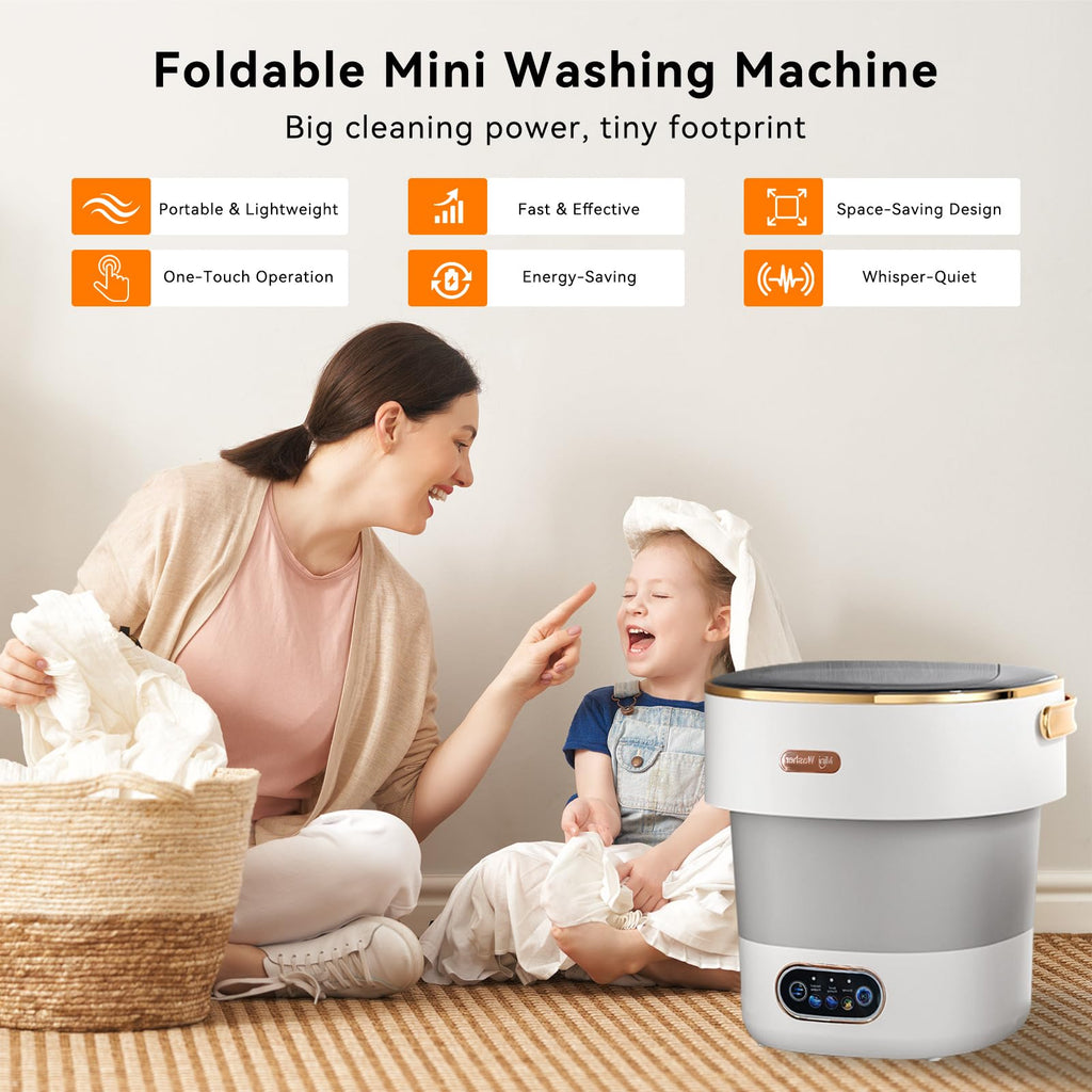 Portable Foldable Washing Machine -20l Mini Washer For Deep Cleaning