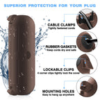 [3 Pack] Flemoon Outdoor Extension Cord Safety Cover with Waterproof Seal