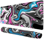 Rcege Large Gaming Mouse Pad Extended Desk Mat with Non Slip Stitched Edge