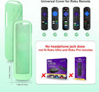 for Roku-Remote-Cover,Glow in The Dark Silicone Protective Case
