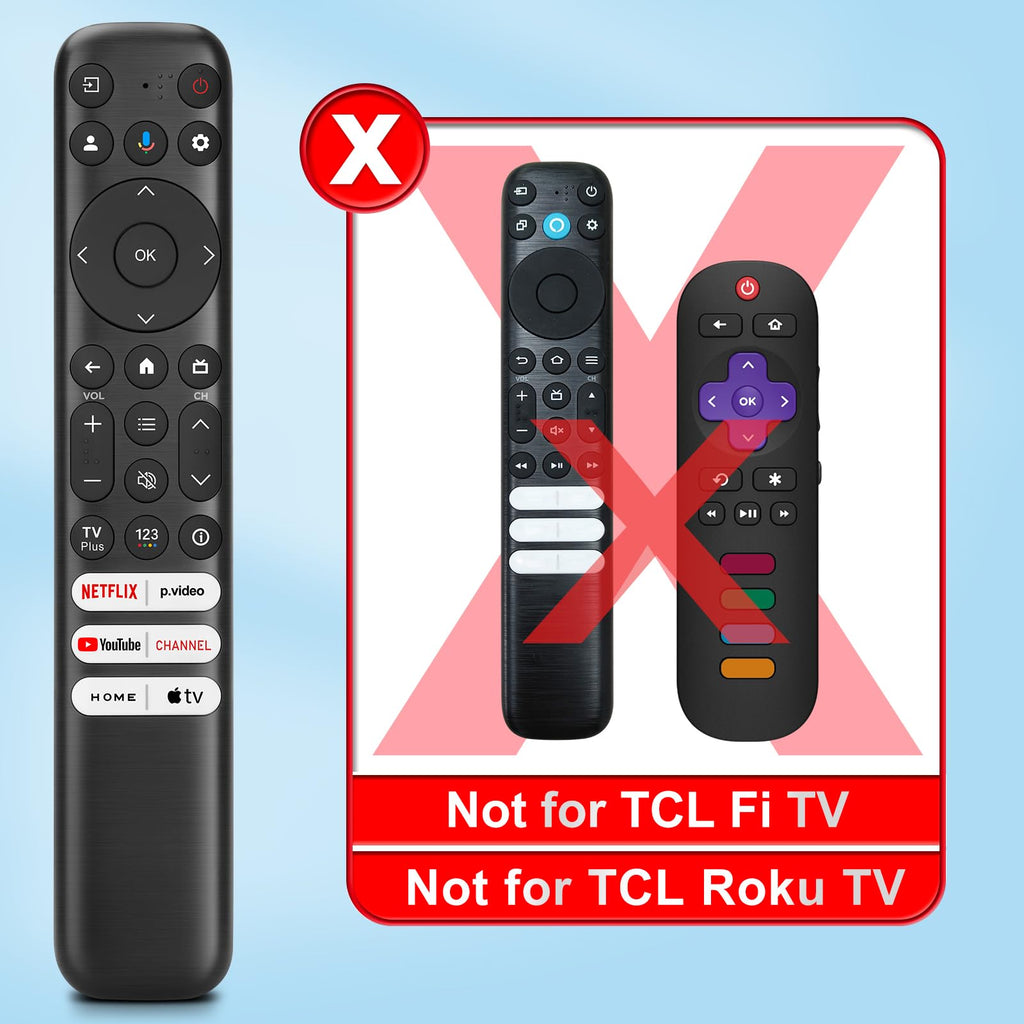 Only for TCL Google TV Remote Control Replacement, Responsive, No Setup
