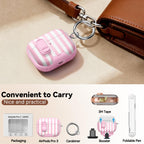 for AirPods Pro 2nd/1st Case (2023-2019)-Purple Bell Flower