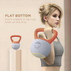 SPORTNOW 4/6/8/10/12kg Soft Kettlebell with Non Slip Handle Grey