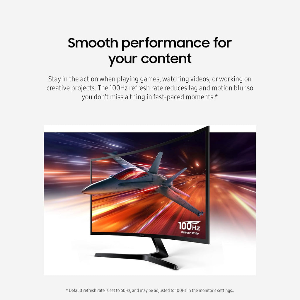 Samsung 24" Essential S3 (S36GD) Series FHD 1800R Curved Computer Monitor